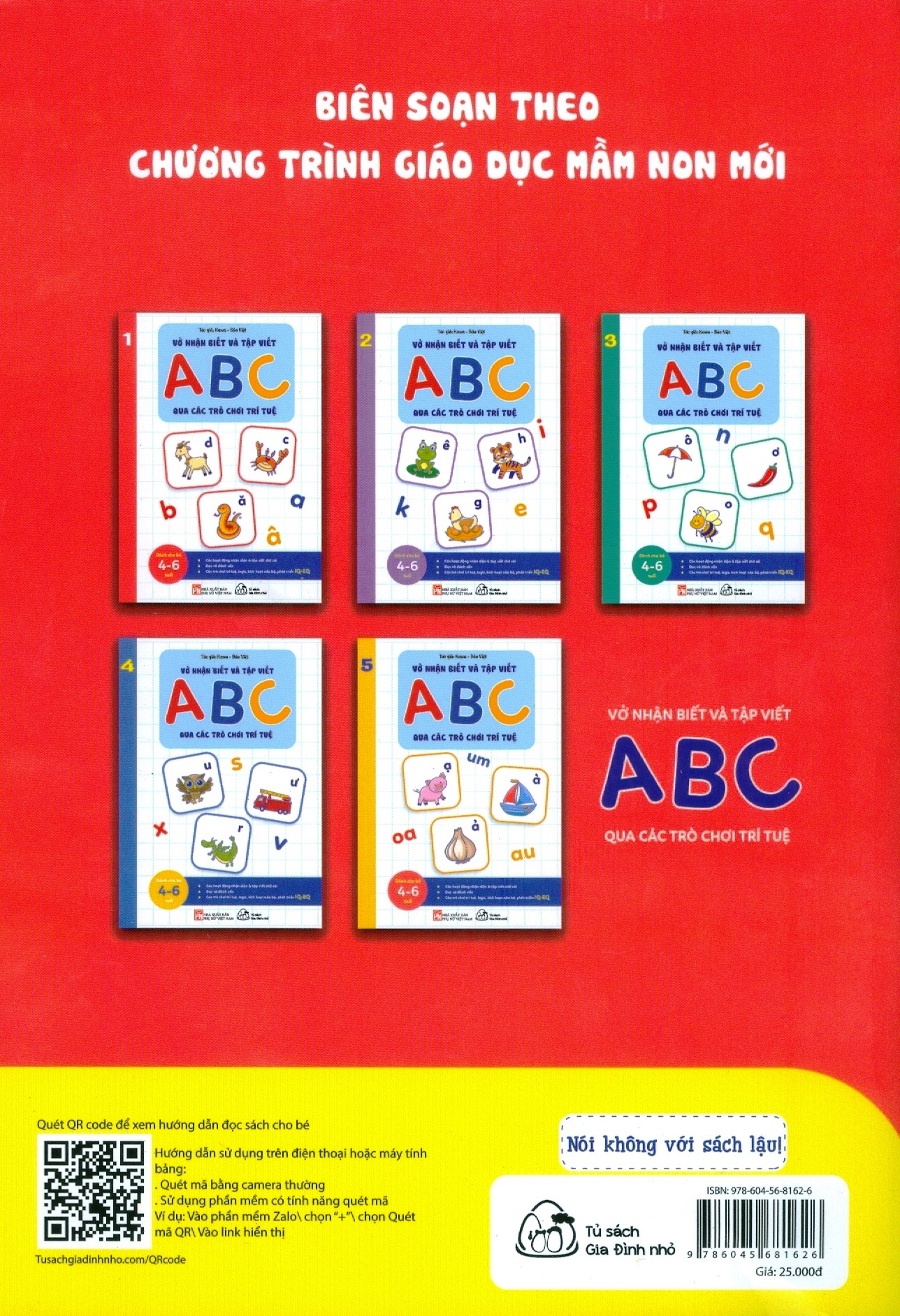 bộ vở nhận biết và tập viết abc qua các trò chơi trí tuệ - tập 1