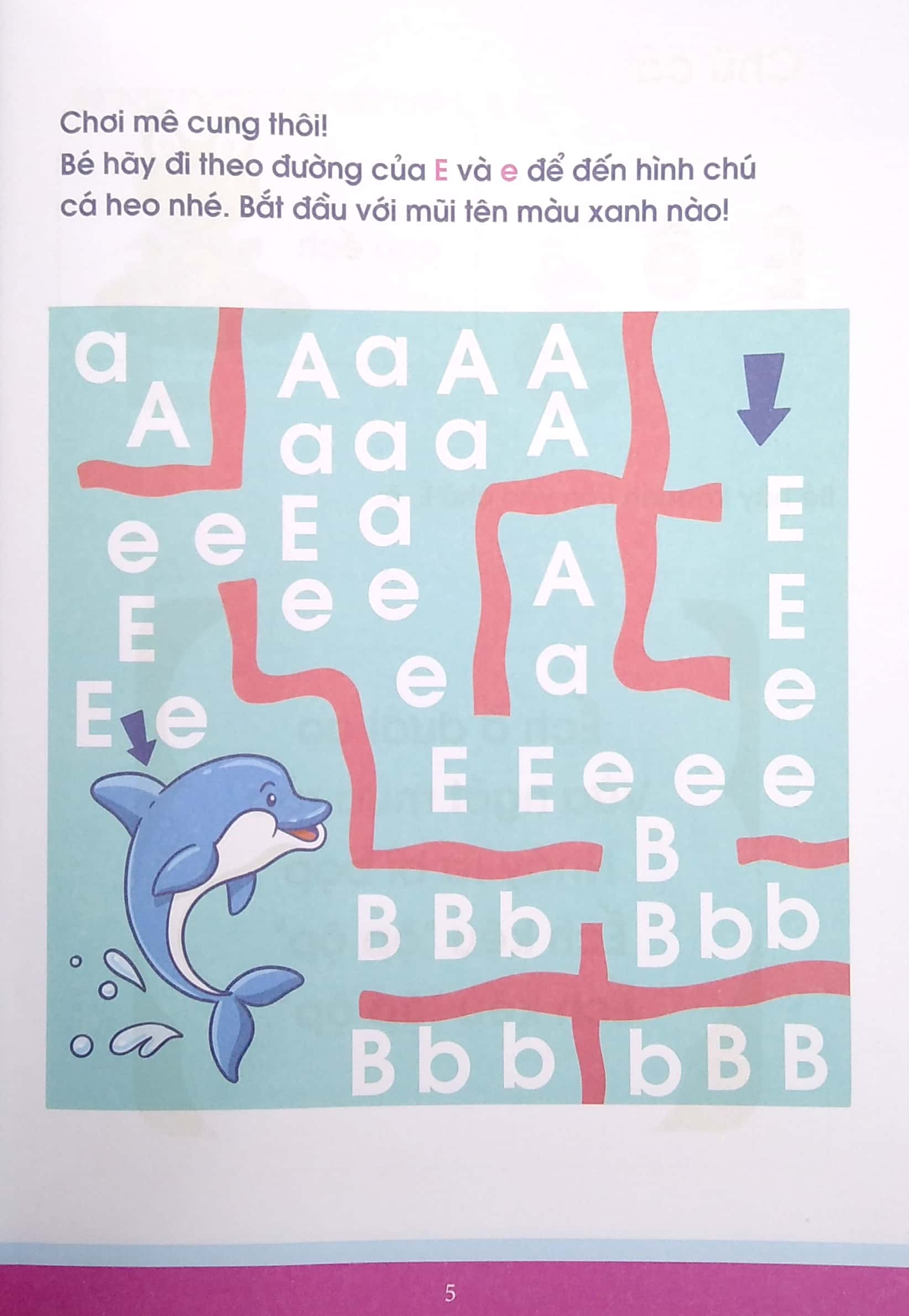 bộ vở nhận biết và tập viết abc qua các trò chơi trí tuệ - tập 2 (từ 4-6 tuổi) (tái bản)
