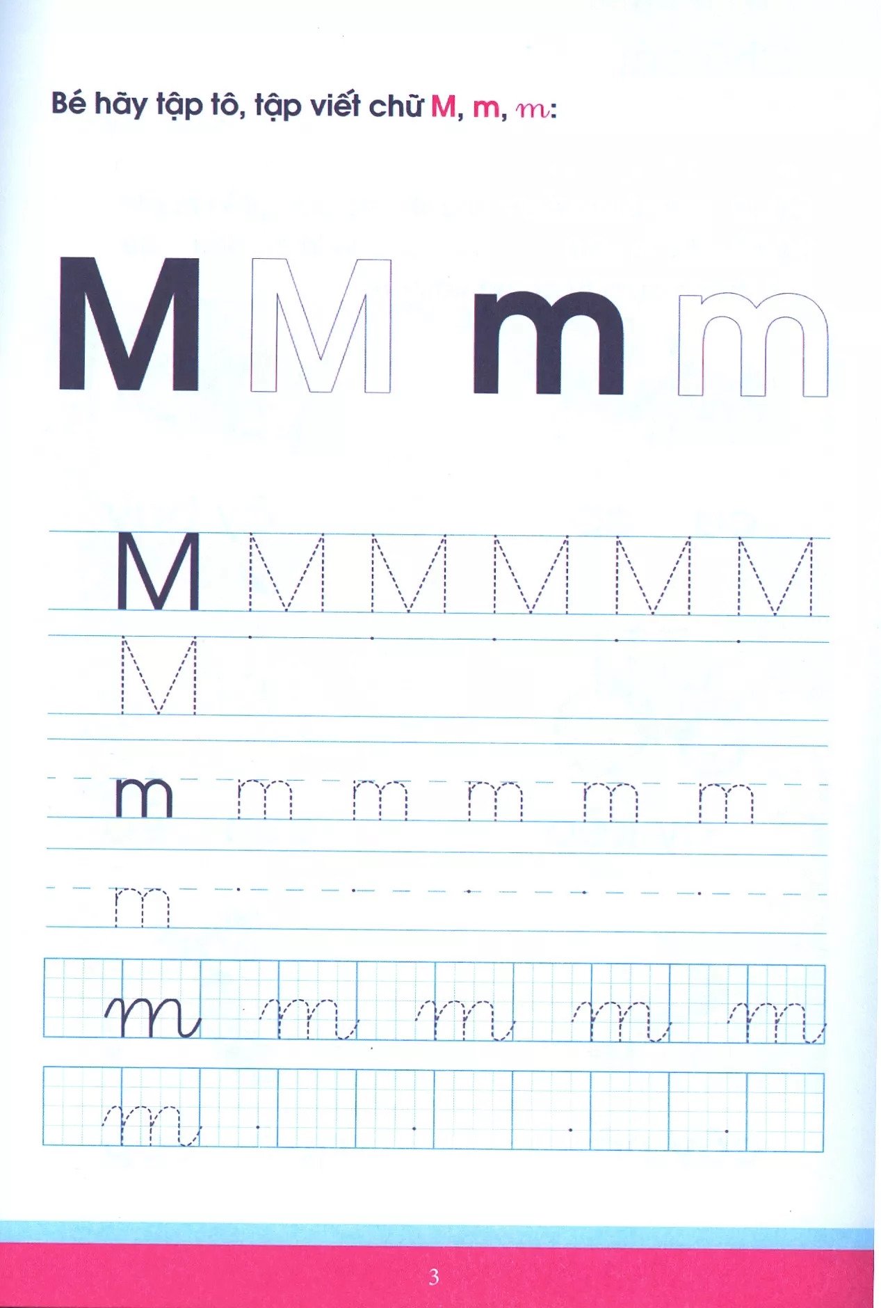 bộ vở nhận biết và tập viết abc qua các trò chơi trí tuệ - tập 3 (tái bản)