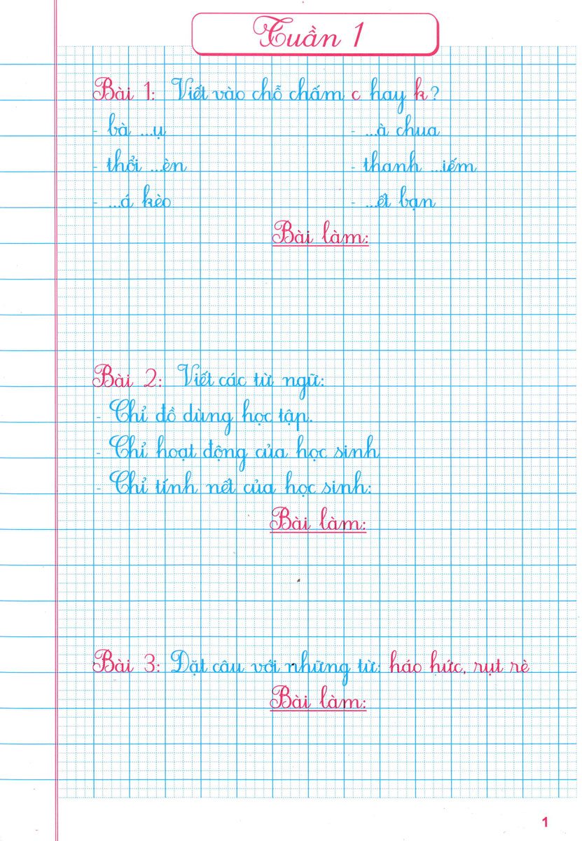 bộ vở ô li bài tập tiếng việt 2 - quyển 1 (bám sát sgk kết nối tri thức với cuộc sống)