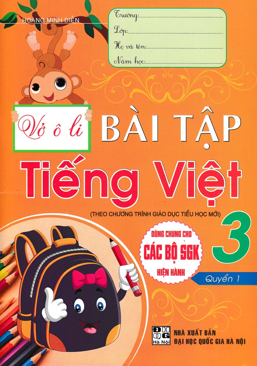 Bo
						
										
										Vo O Li Bai Tap Tieng Viet 3 - Quyen 1 (Theo Chuong Trinh Giao Duc Tieu Hoc Moi - Dung Chung Cho Cac Bo SGK Hien Hanh)