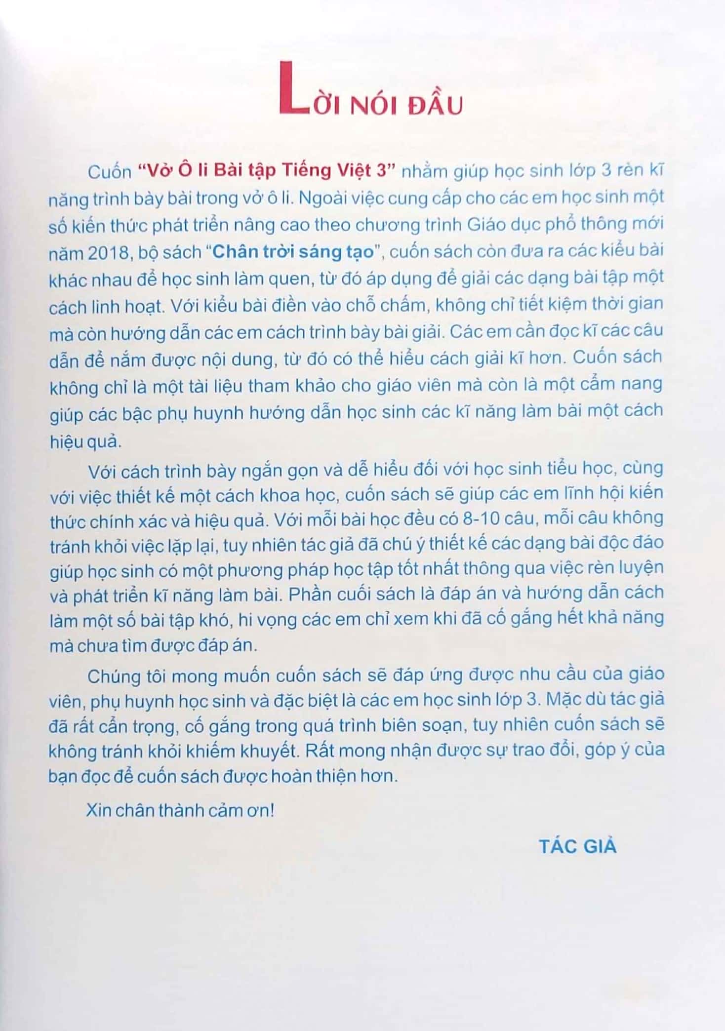 bộ vở ô li bài tập tiếng việt 3 - tập 2 (ch-t)