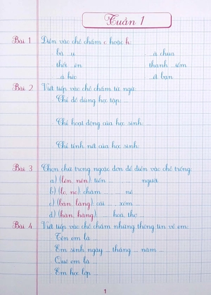 bộ vở ô li bài tập tiếng việt lớp 2 - quyển 1 (theo chương trình giáo dục phổ thông mới)