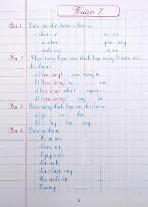 bộ vở ô li bài tập tiếng việt lớp 2 - quyển 1 (theo chương trình giáo dục phổ thông mới)