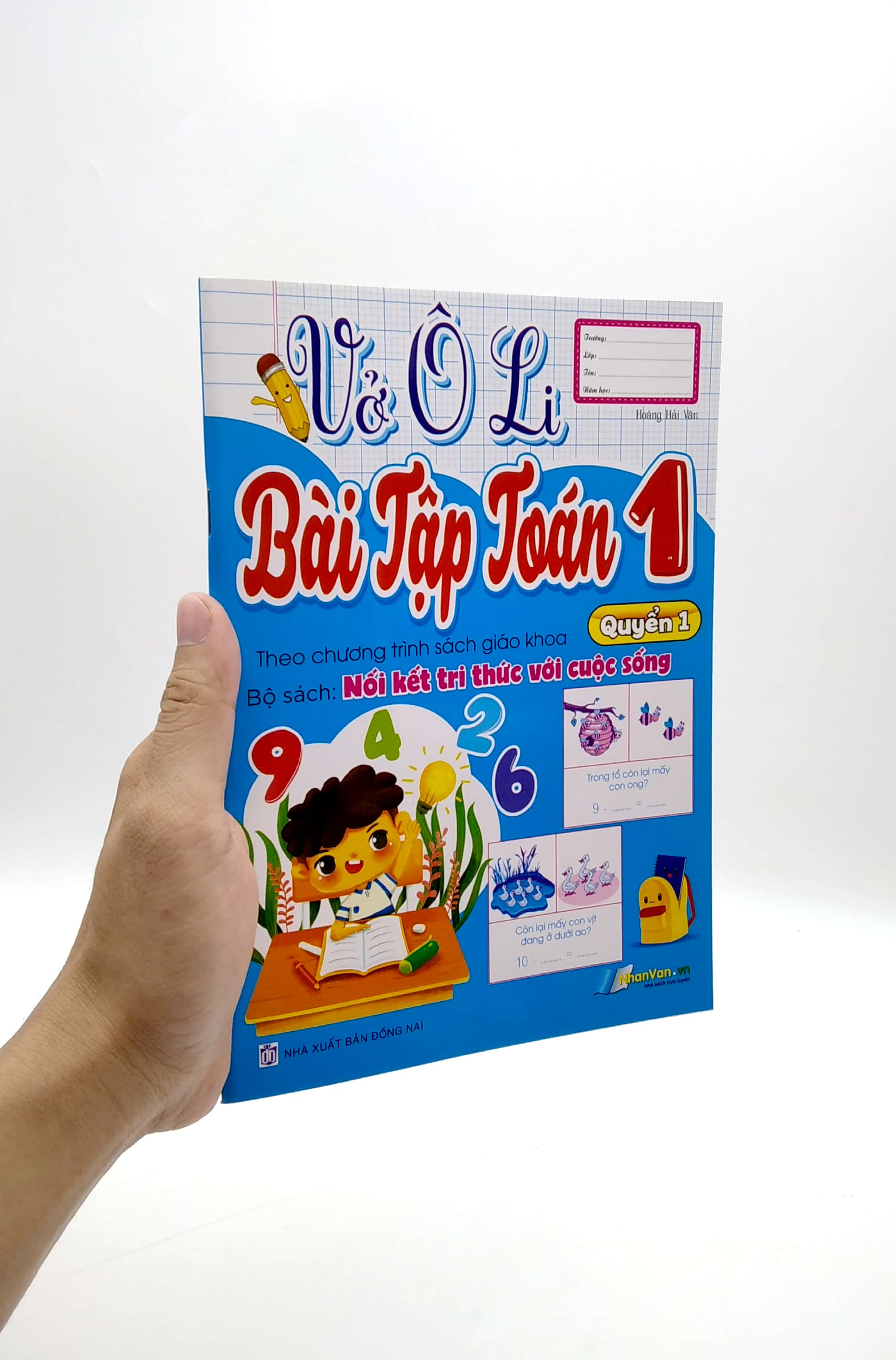 bộ vở ô li bài tập toán 1 - quyển 1 (theo kết nối tri thức với cuộc sống)
