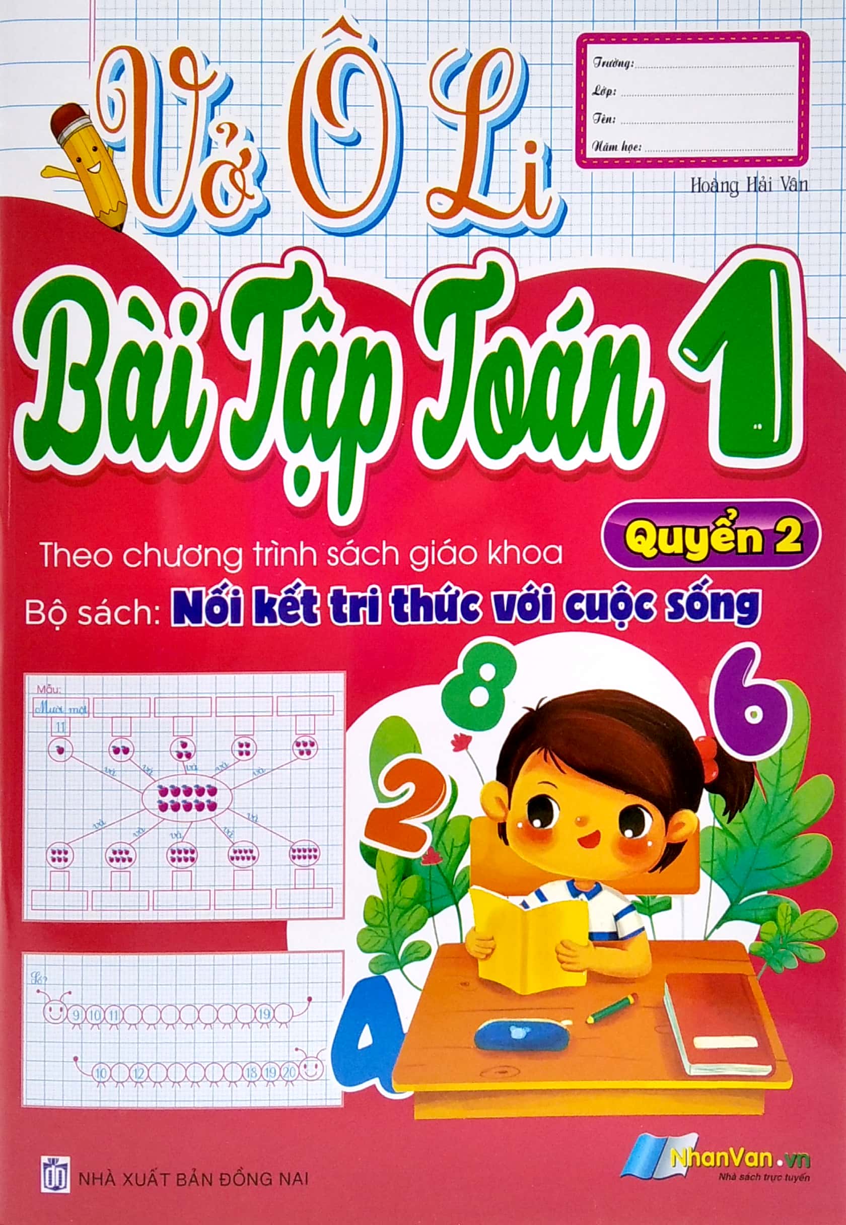 bộ vở ô li bài tập toán 1 - quyển 2 (theo kết nối tri thức với cuộc sống)