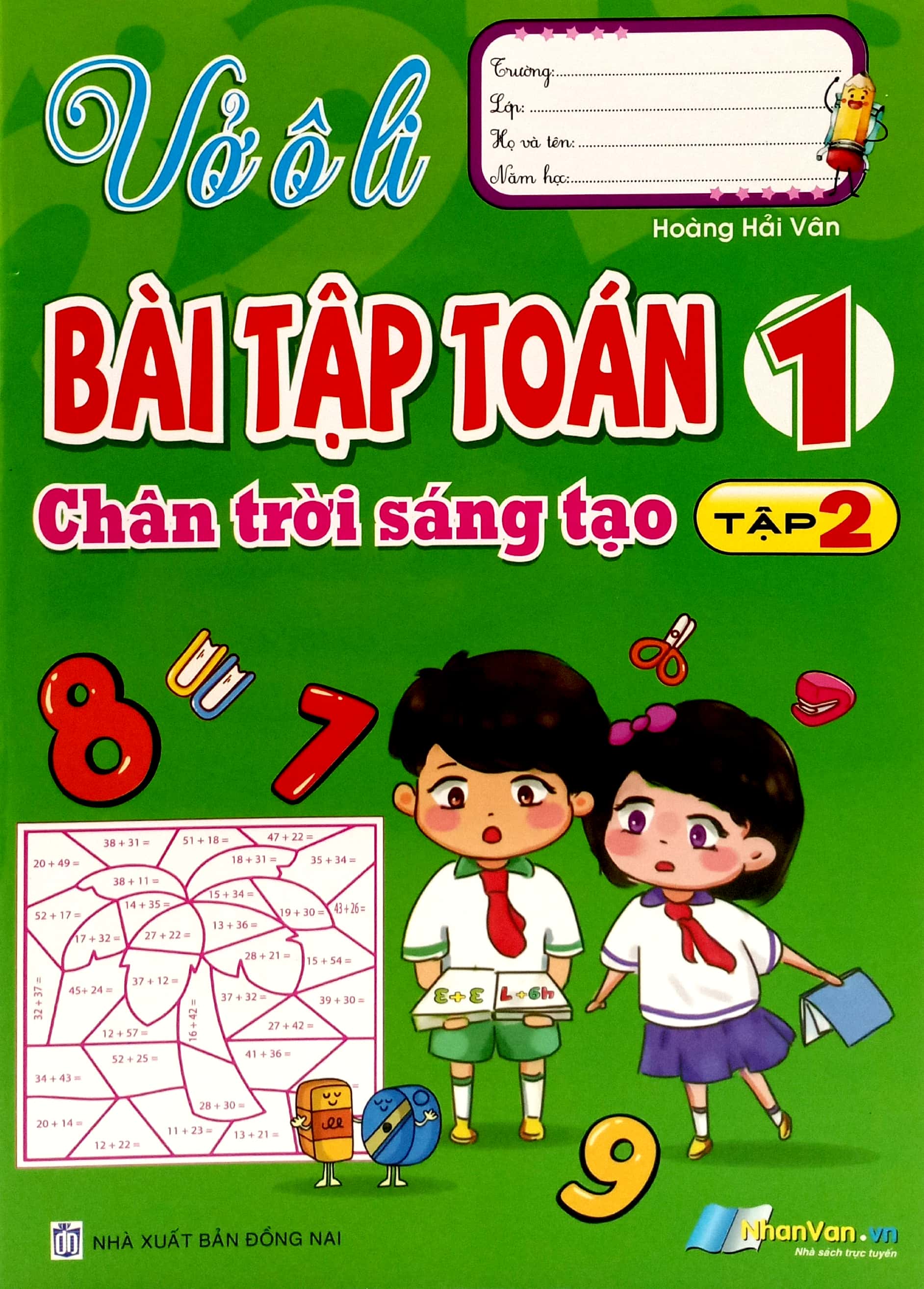 Bộ Vở Ô Li Bài Tập Toán 1 - Tập 2 (Chân Trời Sáng Tạo)