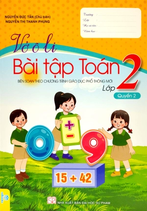 bộ vở ô li bài tập toán 2 - quyển 2 (biên soạn theo chương trình giáo dục phổ thông mới)