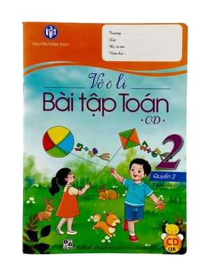 bộ vở ô li bài tập toán 2 - quyển 2 (cánh diều) (2023)