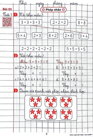 bộ vở ô li bài tập toán 2 - quyển 2 (cánh diều) (2023)