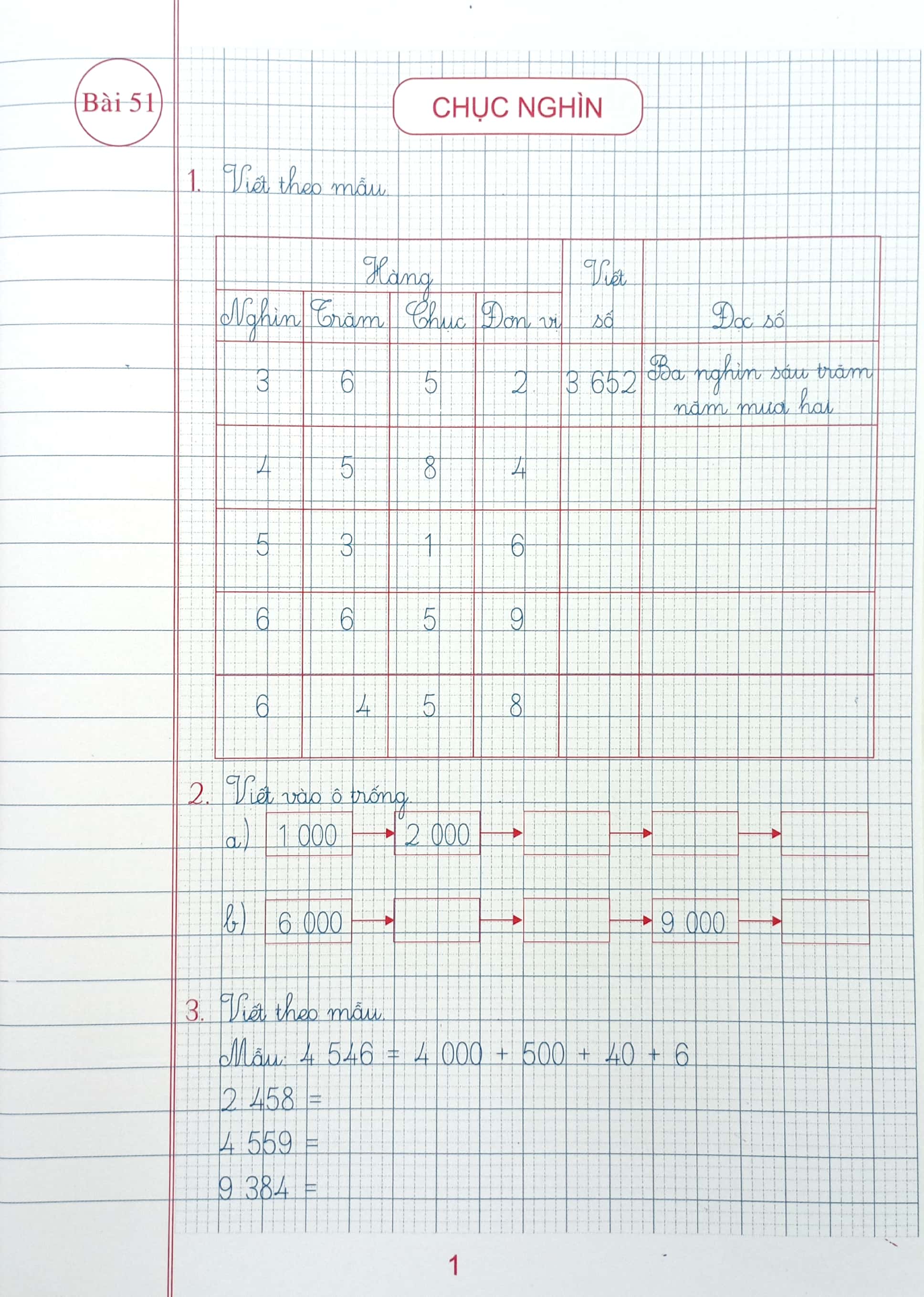 bộ vở ô li bài tập toán 3 - quyển 2 (dùng kèm bộ sách chân trời sáng tạo)