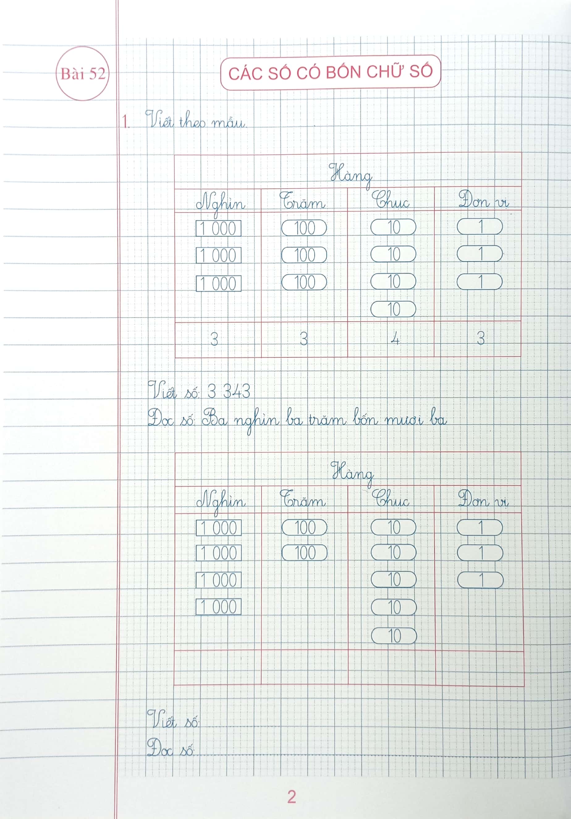 bộ vở ô li bài tập toán 3 - quyển 2 (dùng kèm bộ sách chân trời sáng tạo)