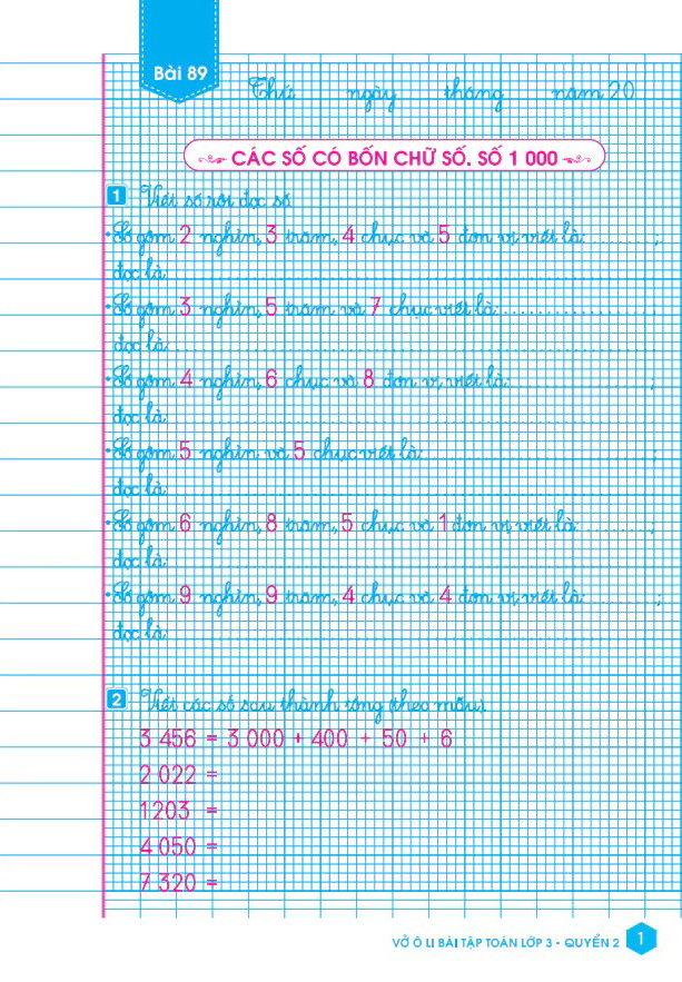 Bo
						
										
										Vo O Li Bai Tap Toan 3 - Quyen 2 (Theo Chuong Trinh GDPT Moi)