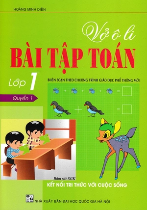 bộ vở ô li bài tập toán lớp 1 - quyển 1 (bám sát sgk kết nối tri thức với cuộc sống)