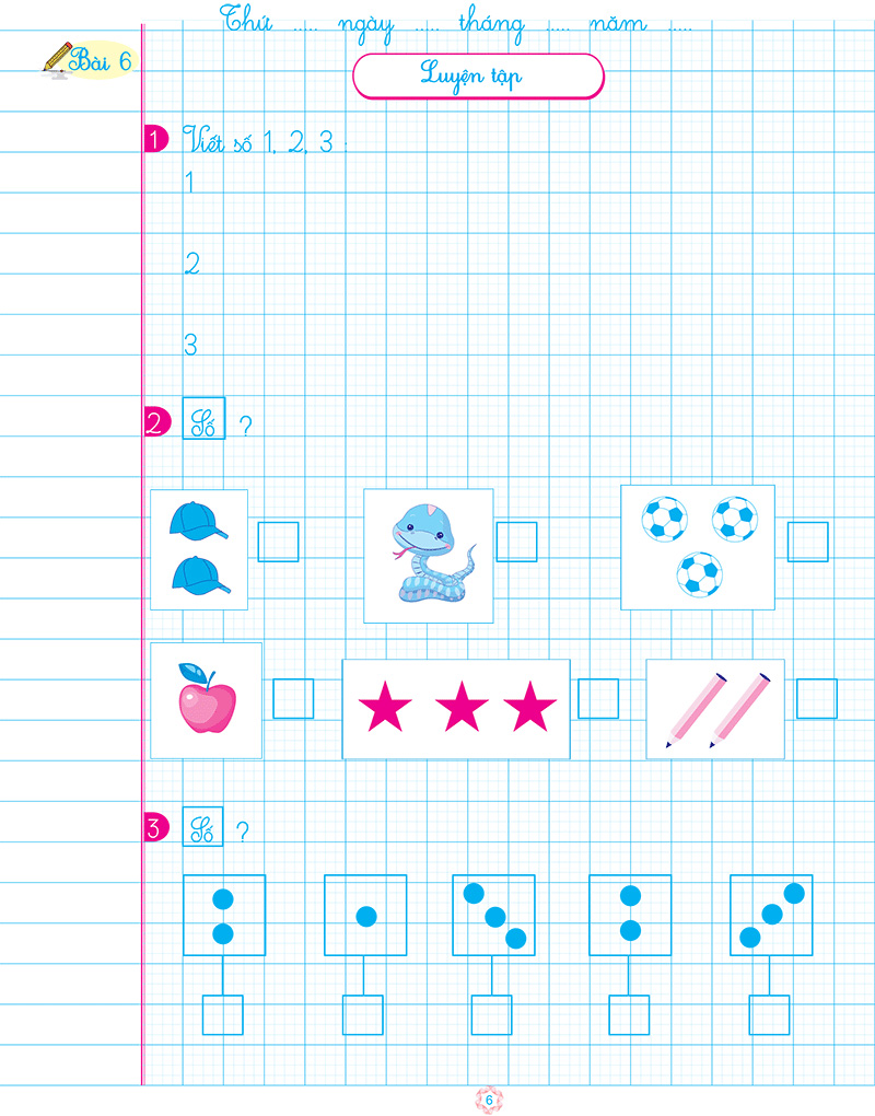 bộ vở ô li bài tập toán lớp 1 - quyển 1 (biên soạn theo chương trình mới)