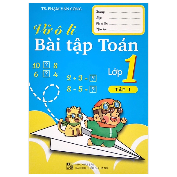 bộ vở ô li bài tập toán lớp 1 - tập 1