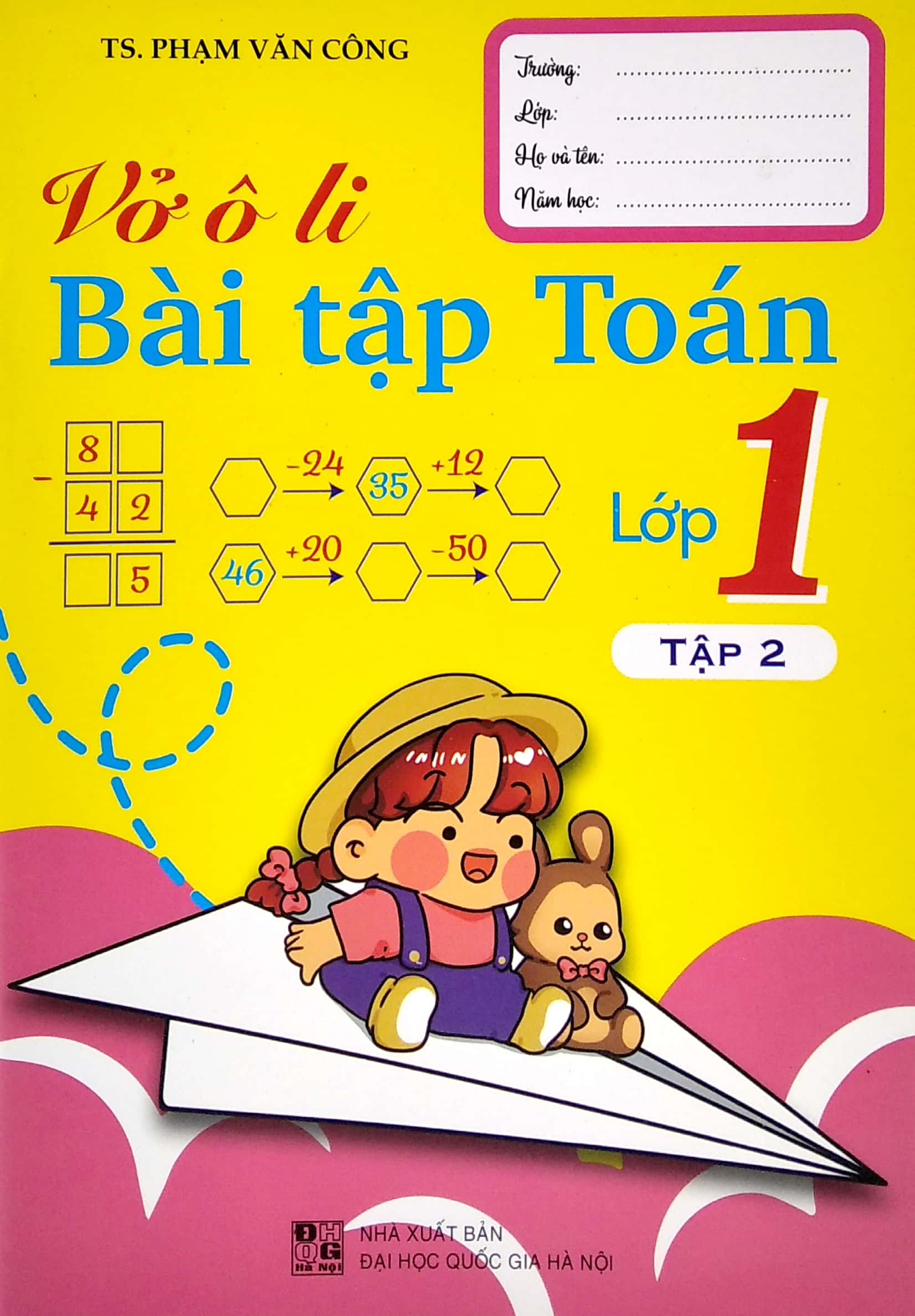 bộ vở ô li bài tập toán lớp 1 - tập 2