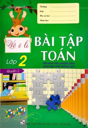 bộ vở ô li bài tập toán lớp 2 - quyển 2 (biên soạn theo chương trình giáo dục phổ thông mới)