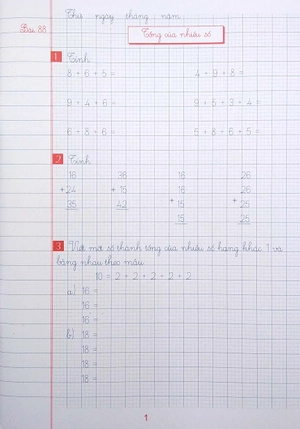 bộ vở ô li bài tập toán lớp 2 - quyển 2 (biên soạn theo chương trình giáo dục phổ thông mới)