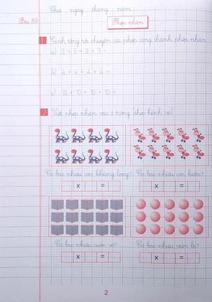 bộ vở ô li bài tập toán lớp 2 - quyển 2 (biên soạn theo chương trình giáo dục phổ thông mới)