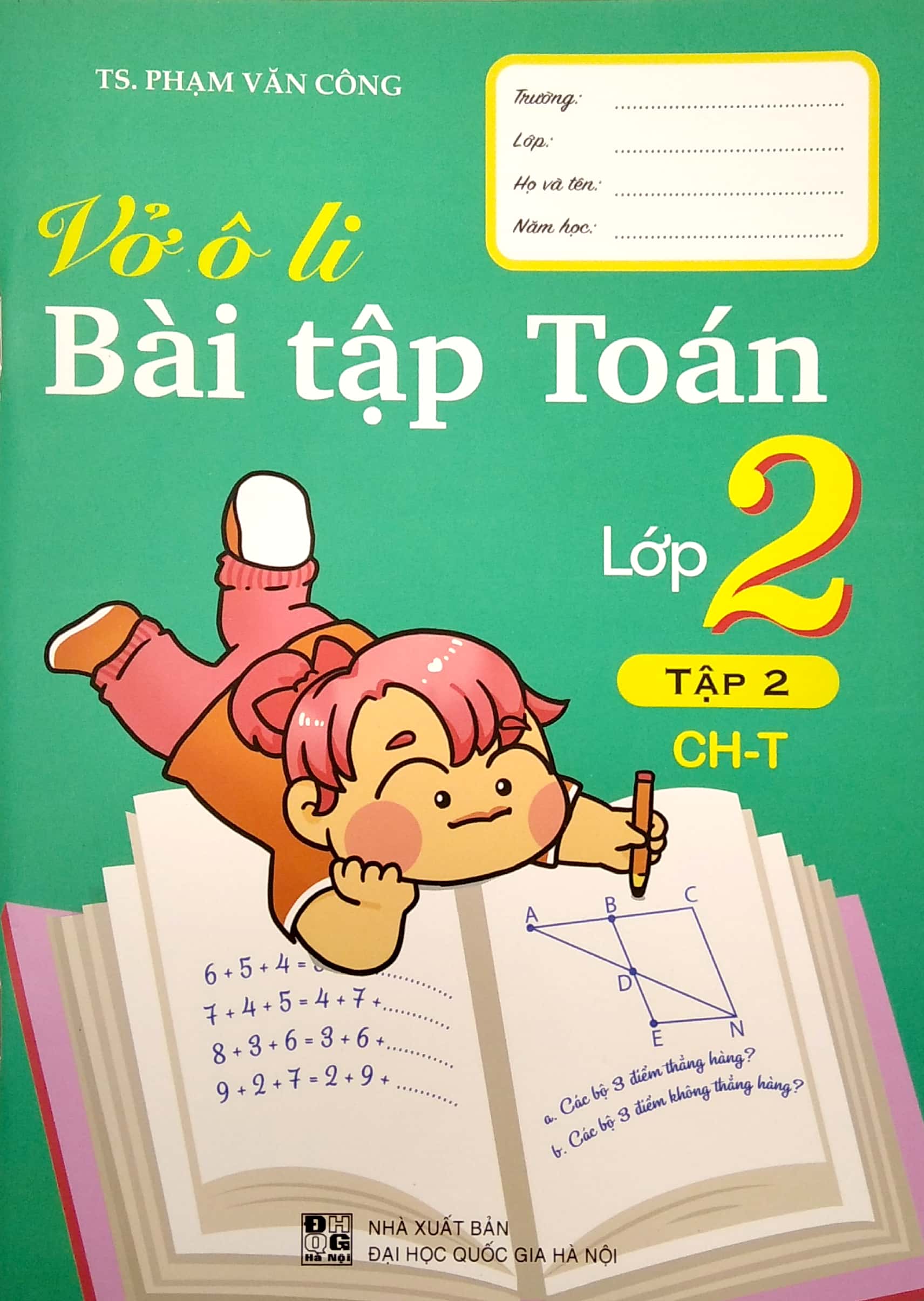 bộ vở ô li bài tập toán lớp 2 - tập 2