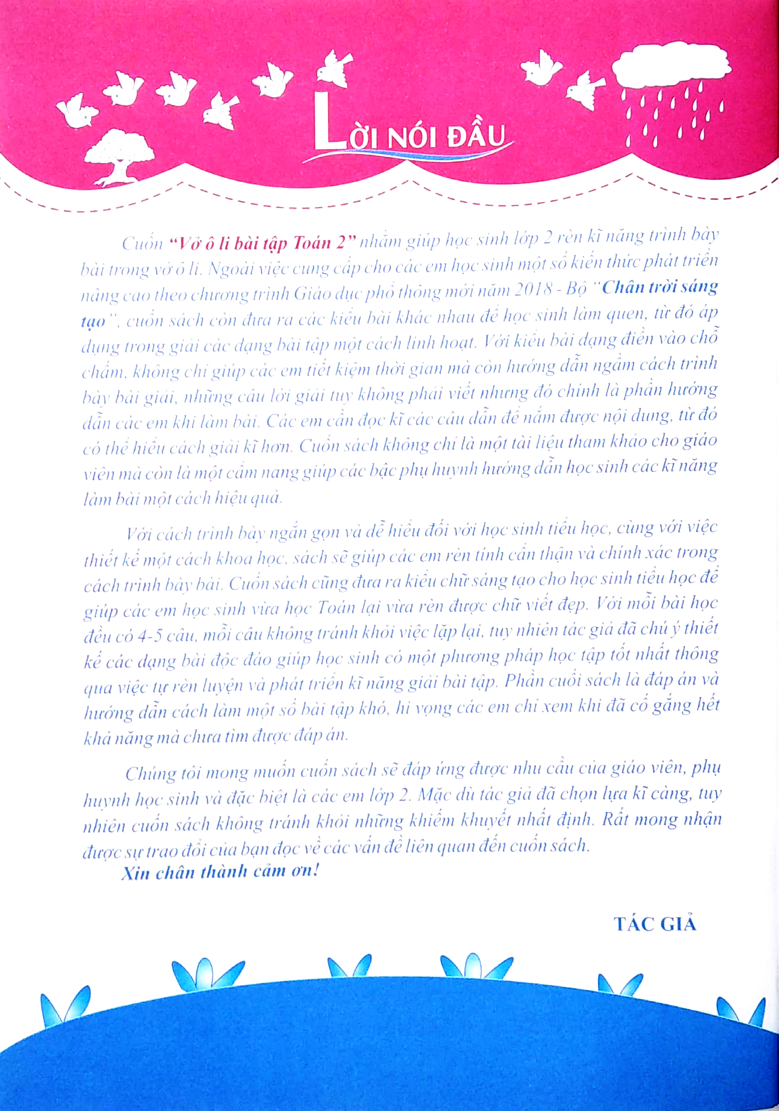 bộ vở ô li bài tập toán lớp 2 - tập 2