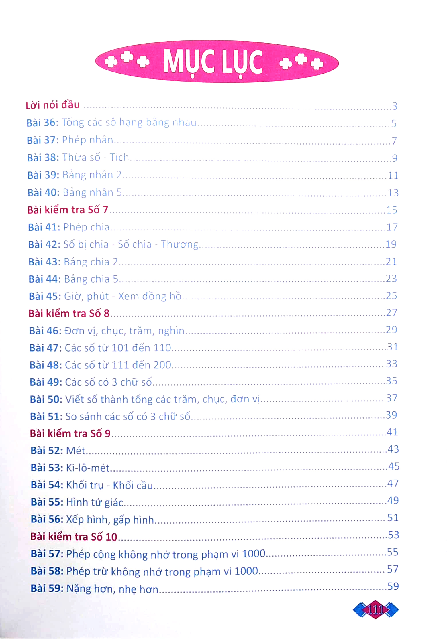 bộ vở ô li bài tập toán lớp 2 - tập 2
