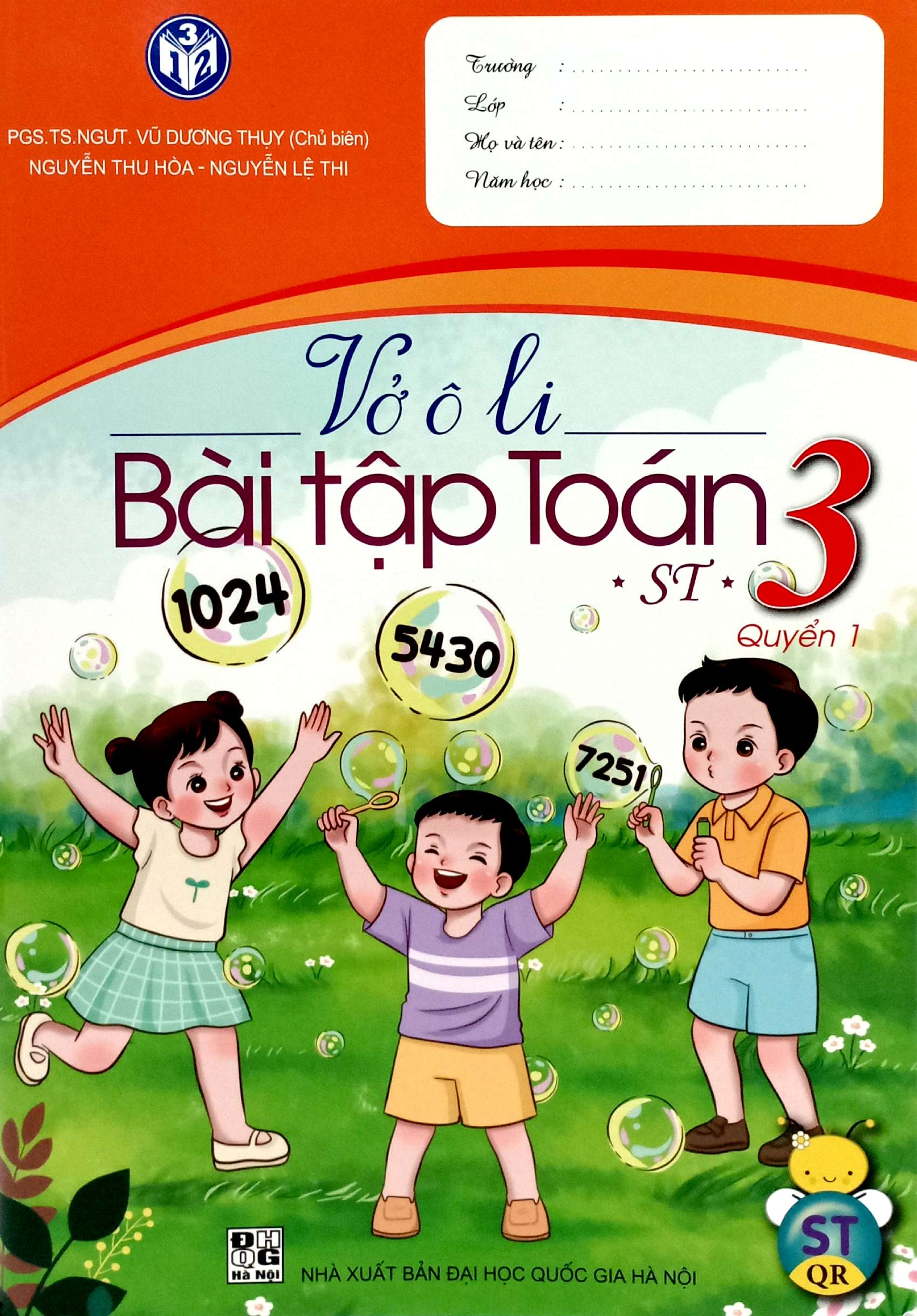 bộ vở ô li bài tập toán lớp 3 - quyển 1