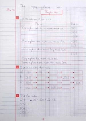 bộ vở ô li bài tập toán lớp 3 - quyển 2 (biên soạn theo chương trình gdpt mới định hướng phát triển năng lực)