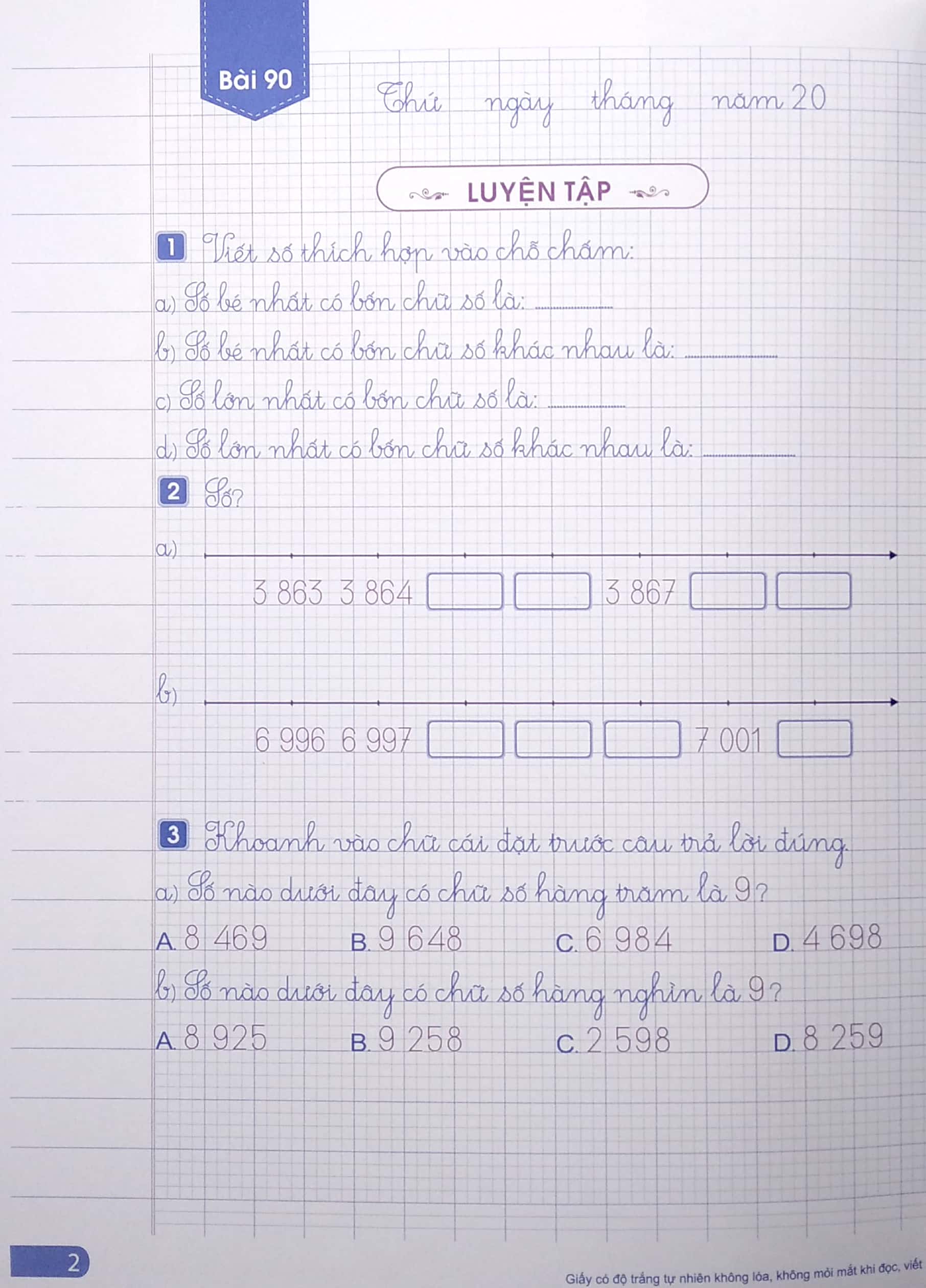 Bo
						
										
										Vo O Li Bai Tap Toan Lop 3 - Quyen 2 (Bien Soan Theo Chuong Trinh Giao Duc Pho Thong Moi)