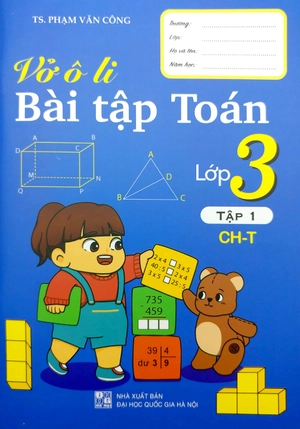 bộ vở ô li bài tập toán lớp 3 - tập 1