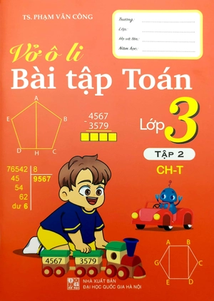 bộ vở ô li bài tập toán lớp 3 - tập 2