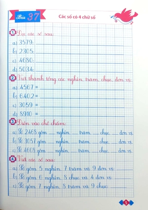 bộ vở ô li bài tập toán lớp 3 - tập 2