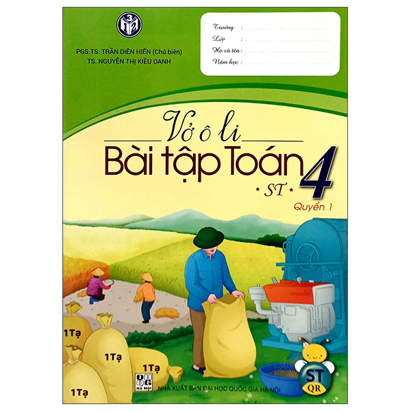 bộ vở ô li bài tập toán lớp 4 - quyển 1