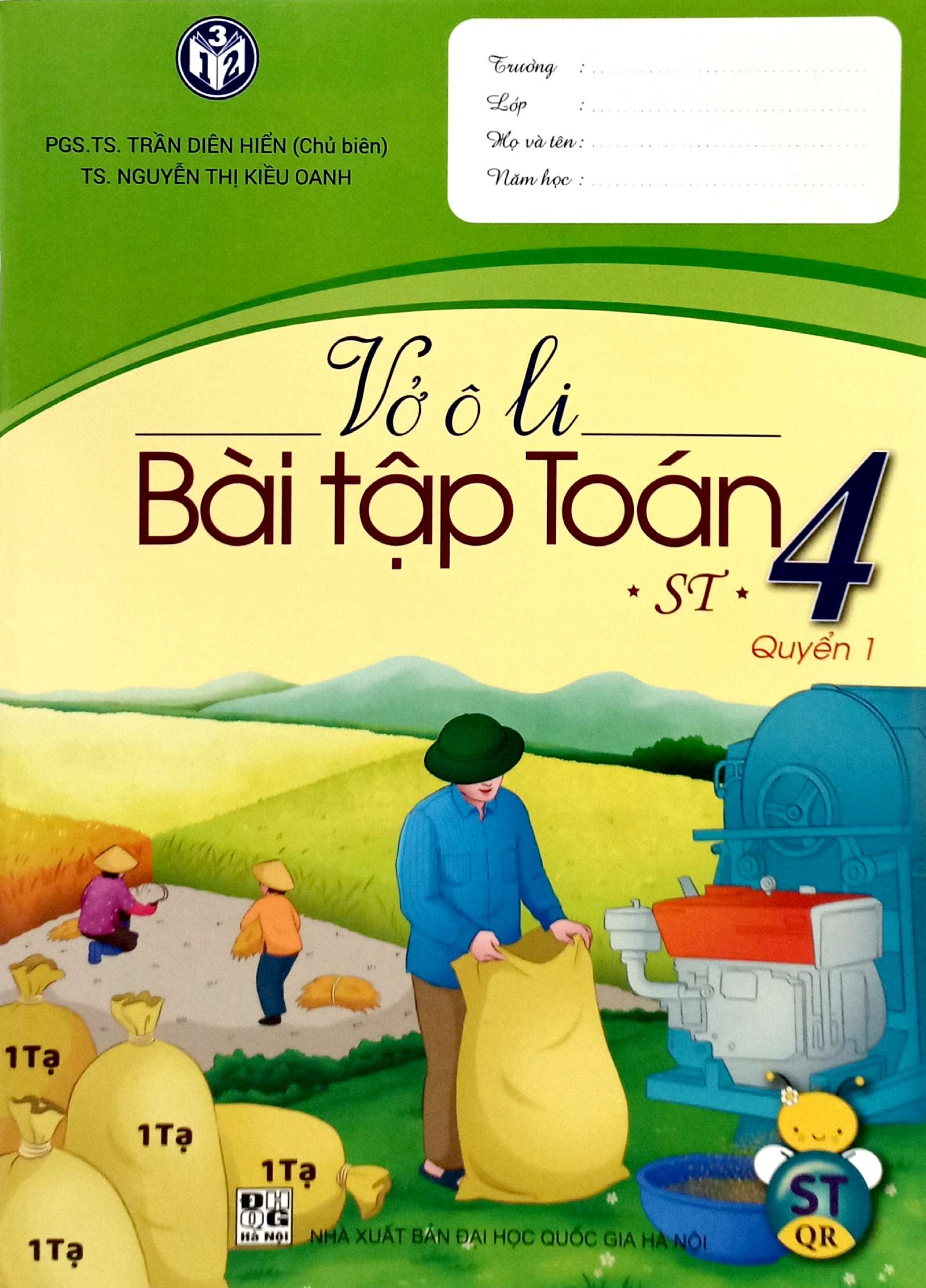 bộ vở ô li bài tập toán lớp 4 - quyển 1