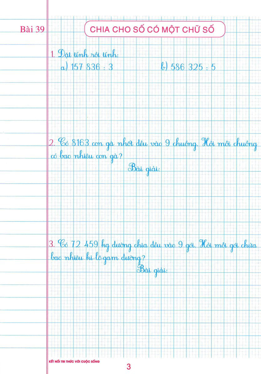 bộ vở ô li bài tập toán lớp 4 - quyển 2 (biên soạn theo chương trình sgk kết nối tri thức với cuộc sống)