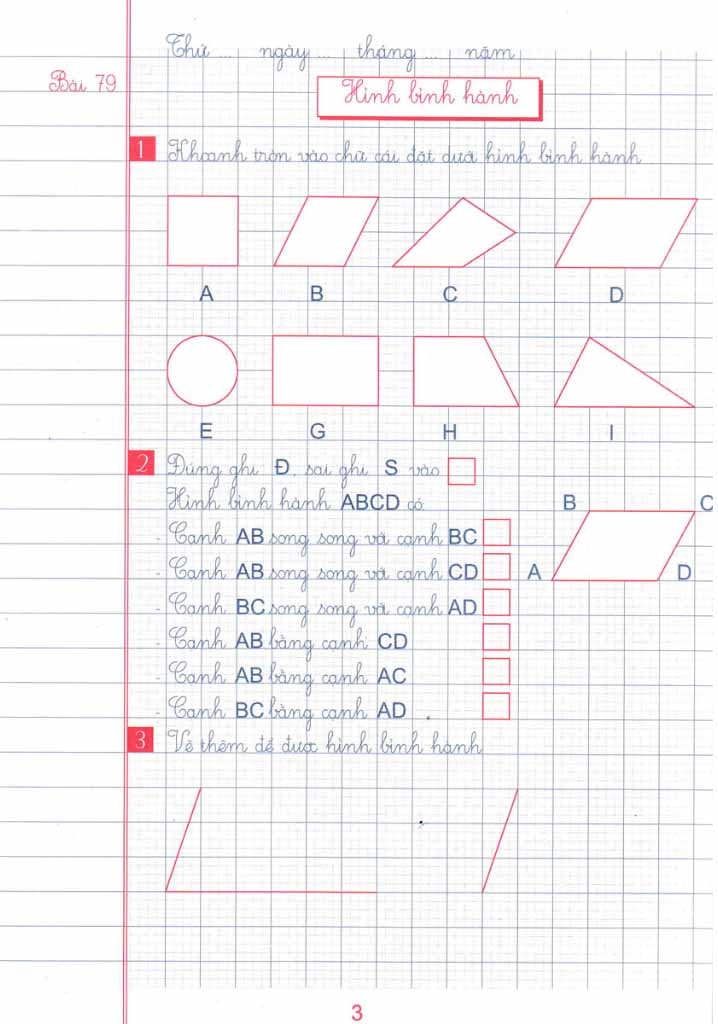 bộ vở ô li bài tập toán lớp 4 - quyển 2 (dùng chung cho các bộ sgk hiện hành)