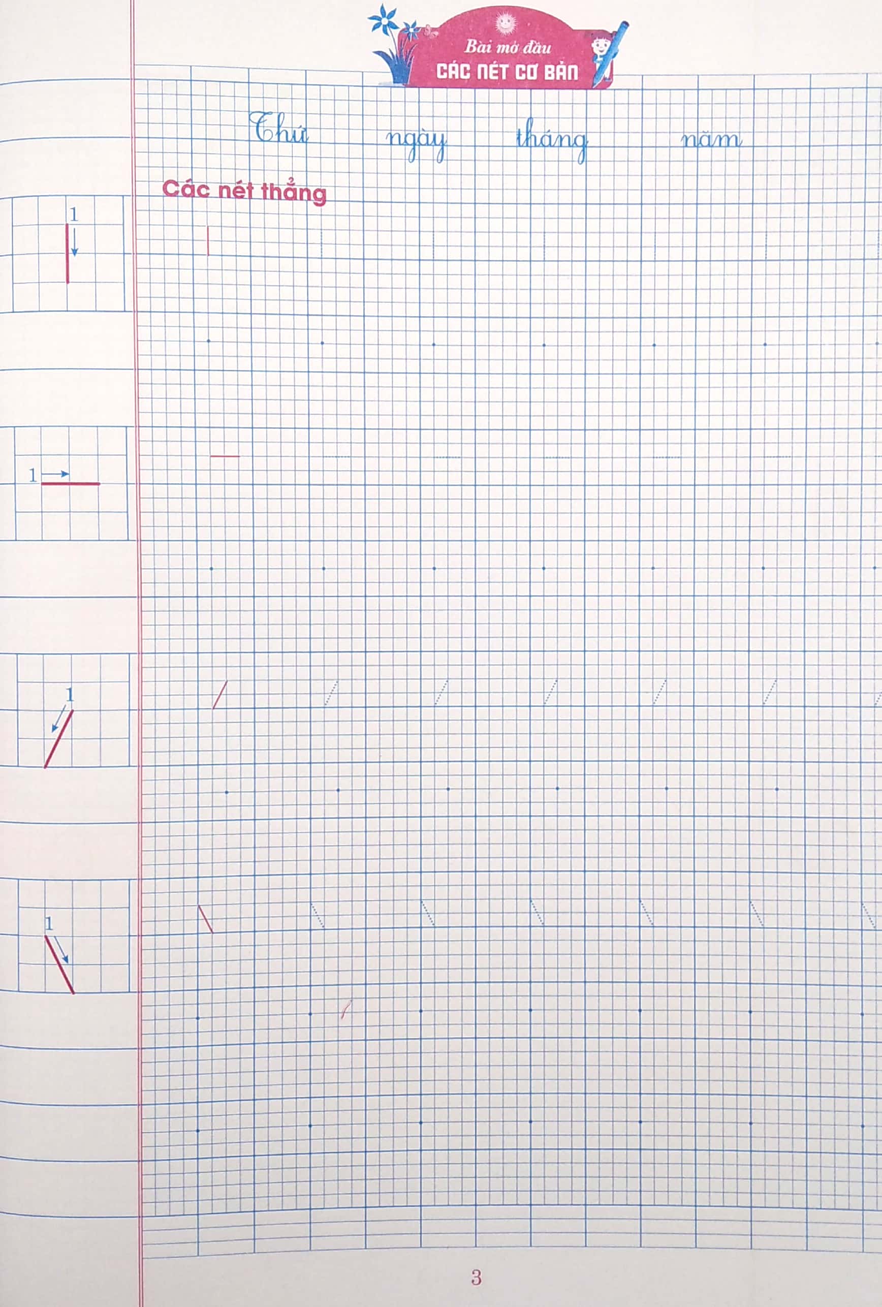 bộ vở ô li có chữ viết mẫu 1 - quyển 1 - cánh diều