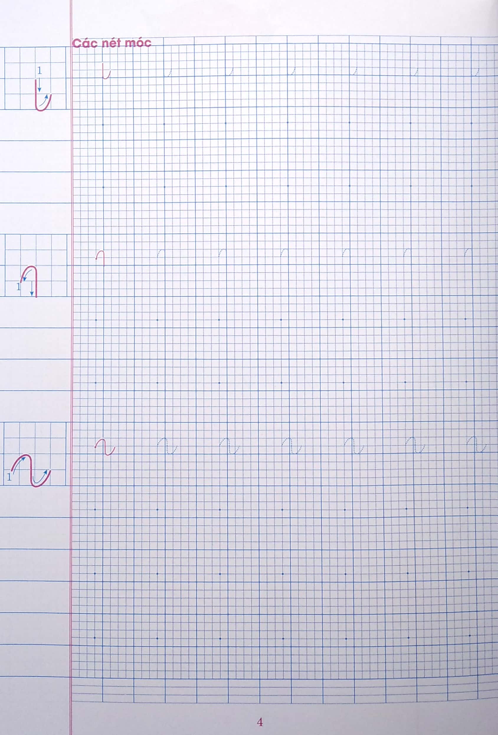 bộ vở ô li có chữ viết mẫu 1 - quyển 1 - cánh diều