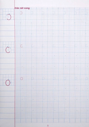 bộ vở ô li có chữ viết mẫu 1 - quyển 1 (theo kết nối tri thức với cuộc sống)