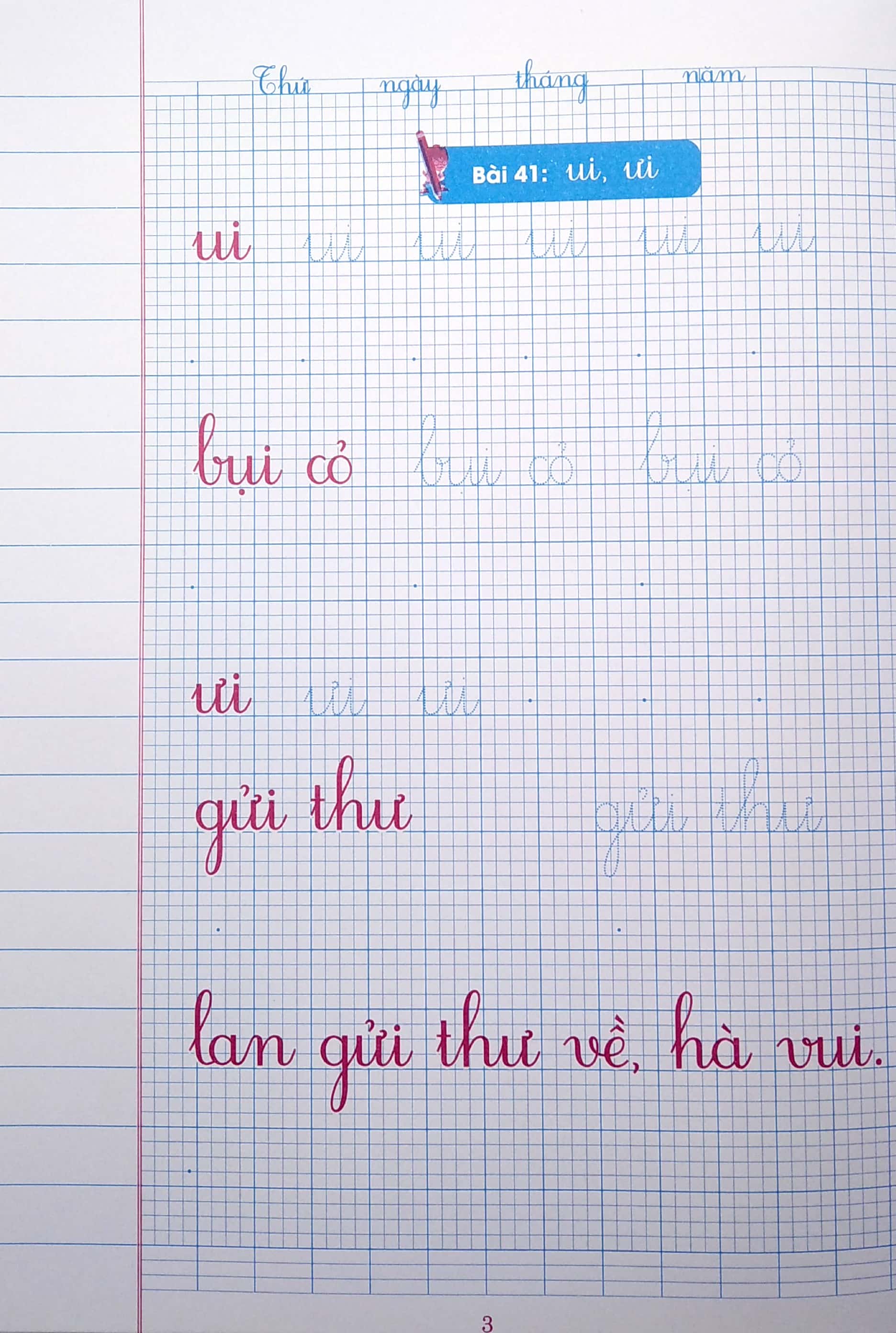 bộ vở ô li có chữ viết mẫu 1 - quyển 2 (theo kết nối tri thức với cuộc sống)