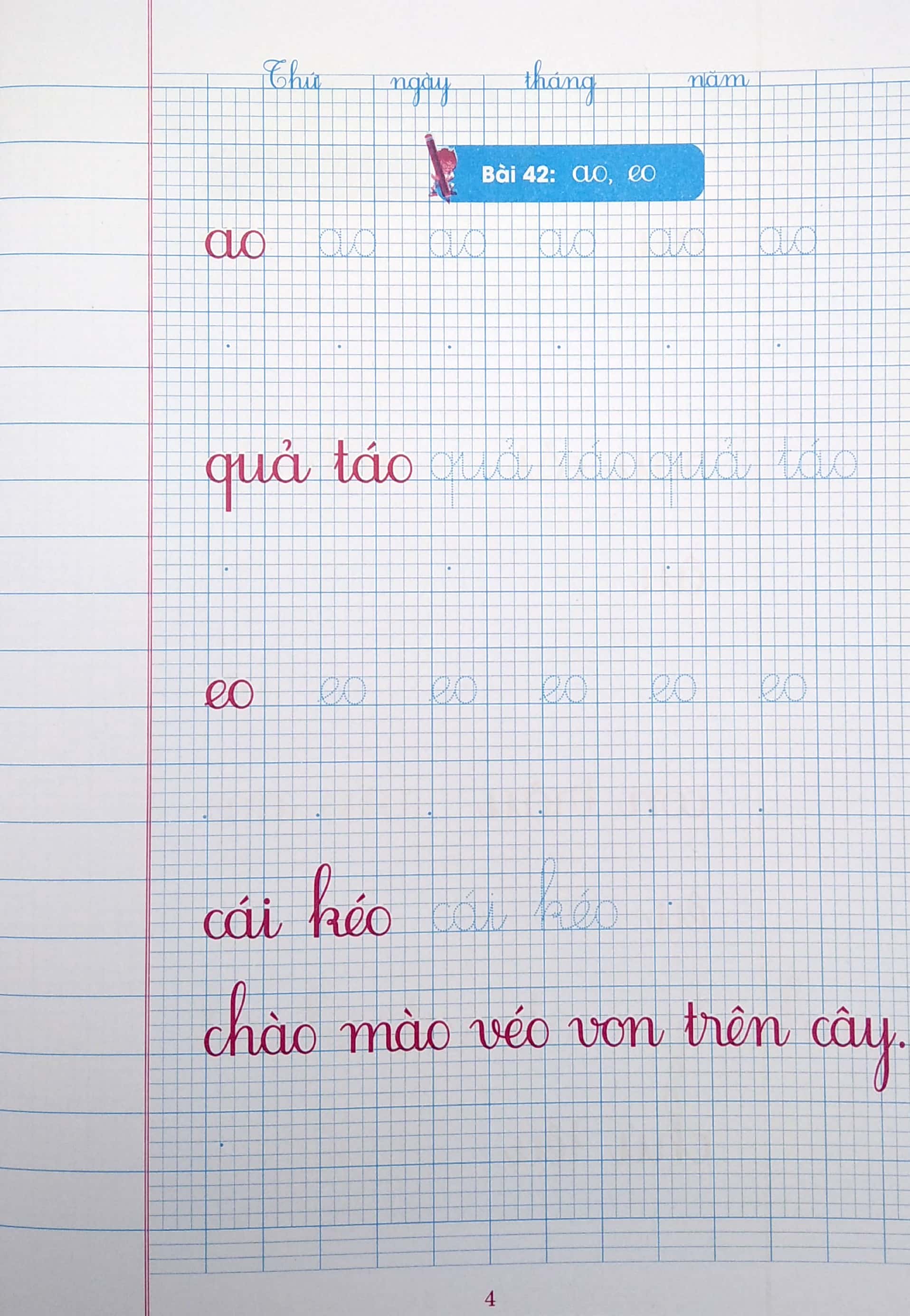 bộ vở ô li có chữ viết mẫu 1 - quyển 2 (theo kết nối tri thức với cuộc sống)