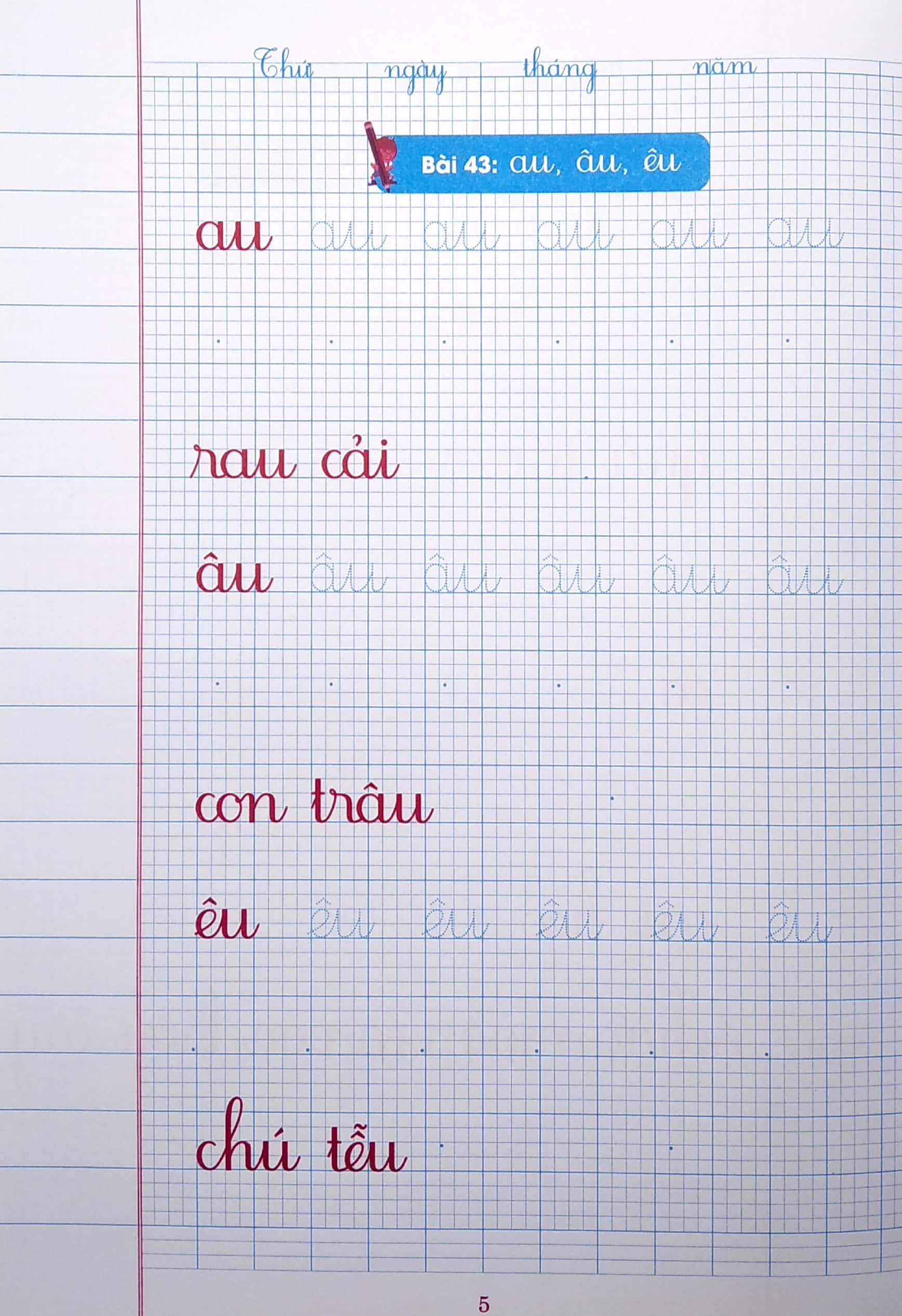 bộ vở ô li có chữ viết mẫu 1 - quyển 2 (theo kết nối tri thức với cuộc sống)