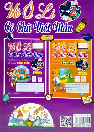 bộ vở ô li có chữ viết mẫu 2 - quyển 1 - cánh diều