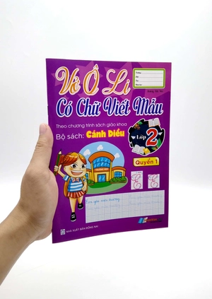 bộ vở ô li có chữ viết mẫu 2 - quyển 1 - cánh diều
