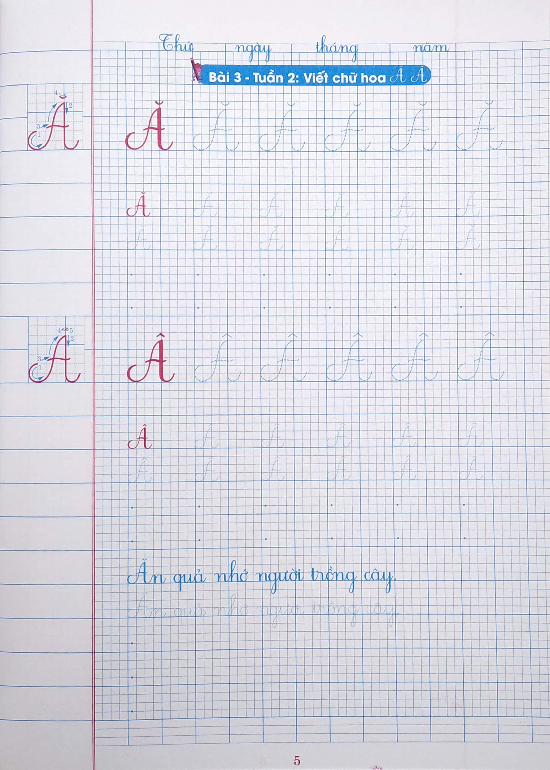 bộ vở ô li có chữ viết mẫu 2 - quyển 1 (theo kết nối tri thức với cuộc sống)