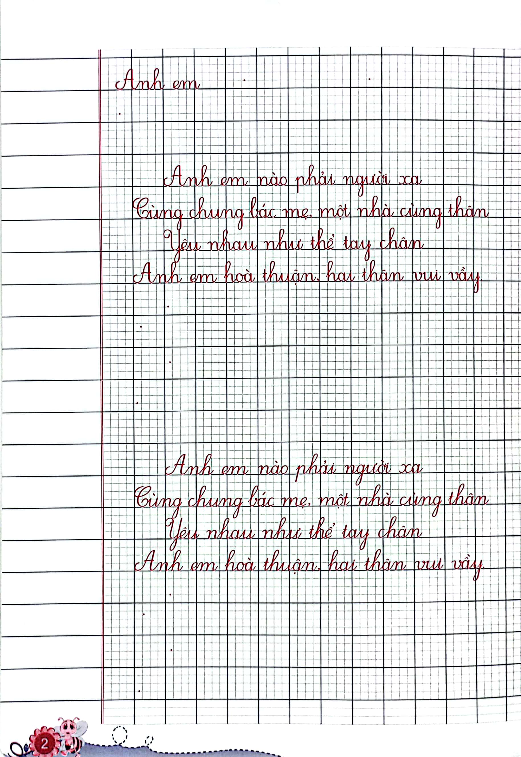 bộ vở ô li có mẫu chữ 3 - quyển 1 (cánh diều) (2023)