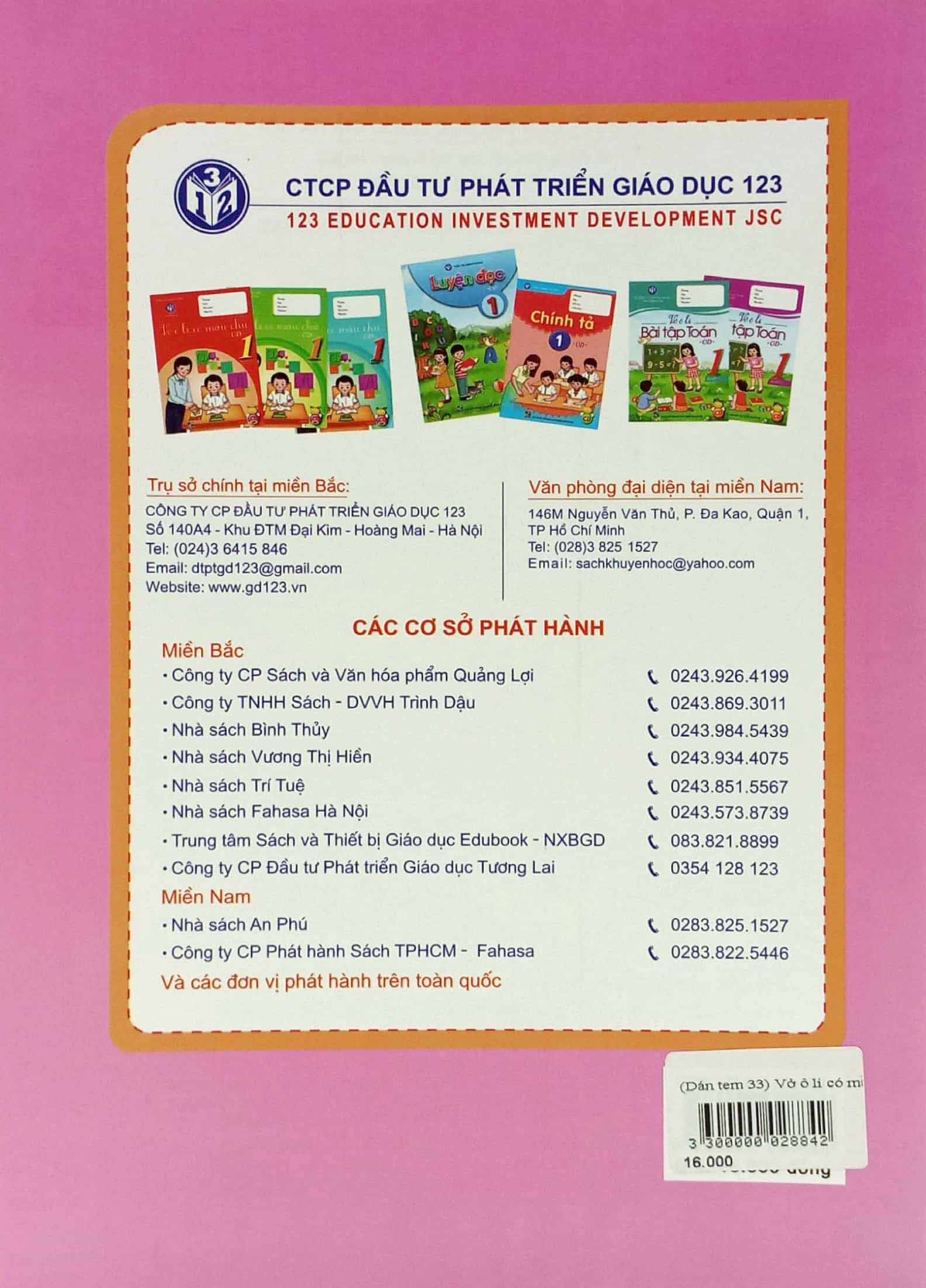 bộ vở ô li có mẫu chữ 3 - quyển 1 (cánh diều) (2023)