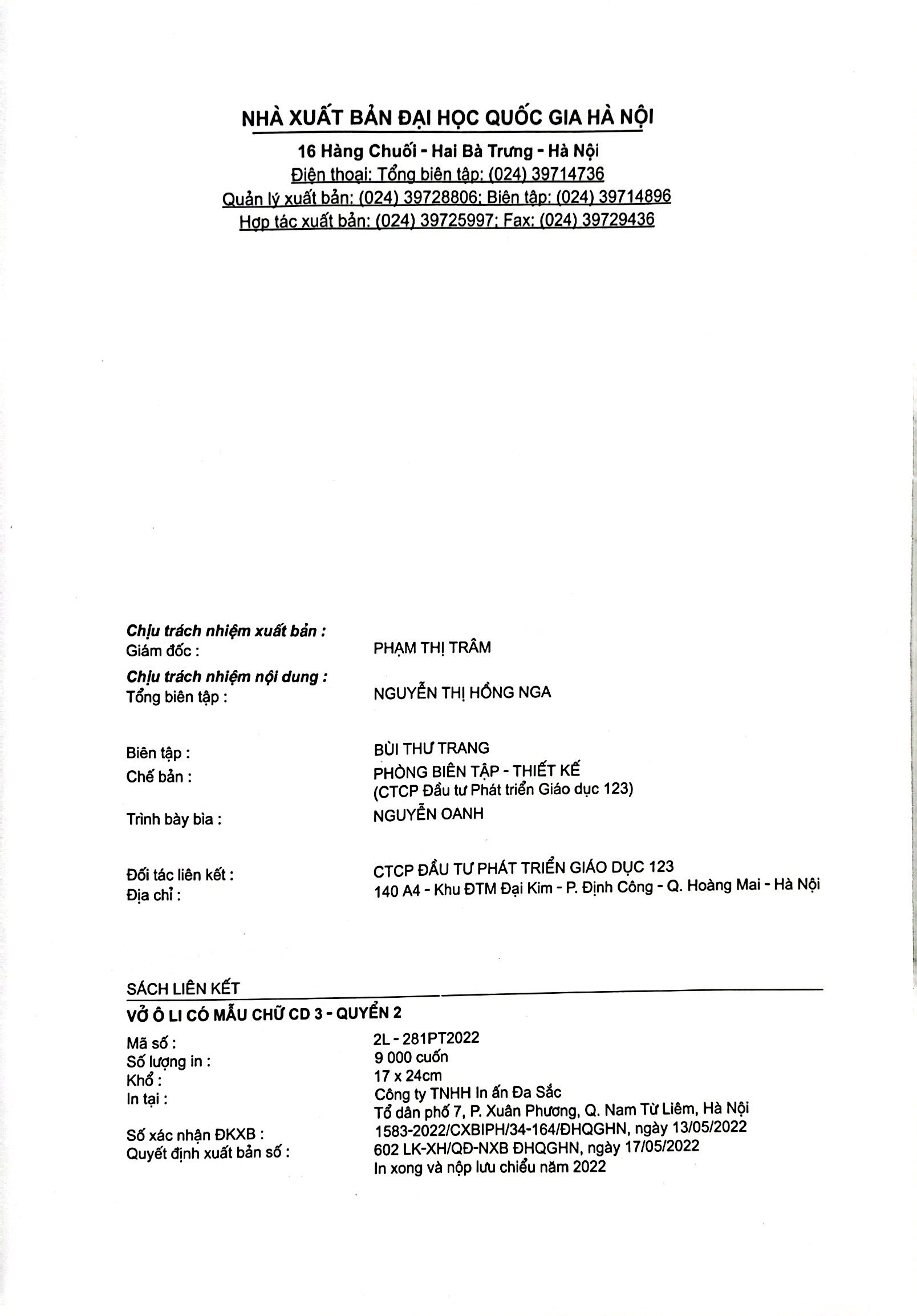 bộ vở ô li có mẫu chữ 3 - quyển 2 (cánh diều) (2023)