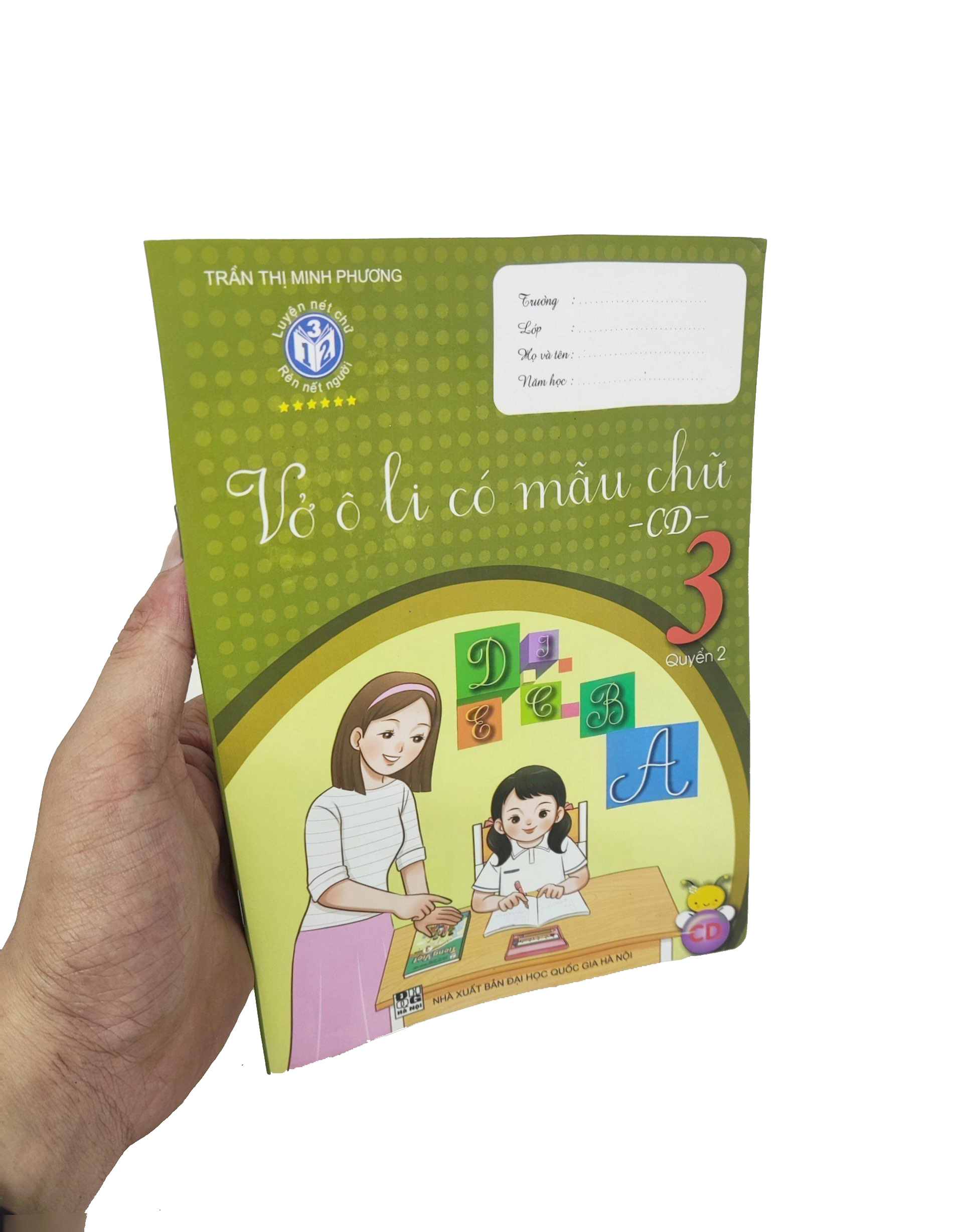 bộ vở ô li có mẫu chữ 3 - quyển 2 (cánh diều) (2023)